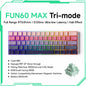 Akko MonsGeek FUN60 Ultra Mechanical Gaming Keyboard Magnetic Switch 60% Rapid Trigger 8K HE/TMR Custom Aluminum Keyboard Gamer