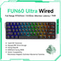 Akko MonsGeek FUN60 Ultra Mechanical Gaming Keyboard Magnetic Switch 60% Rapid Trigger 8K HE/TMR Custom Aluminum Keyboard Gamer