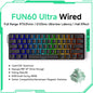 Akko MonsGeek FUN60 Ultra Mechanical Gaming Keyboard Magnetic Switch 60% Rapid Trigger 8K HE/TMR Custom Aluminum Keyboard Gamer