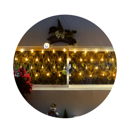 Extensión Luz Led Cenefa 200 LED 6 Metros Luces Navidad Calido 2170