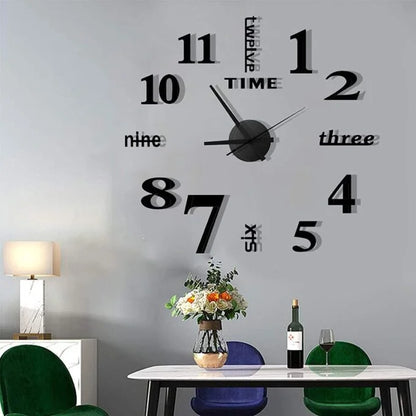 Reloj pared, 40cm diseño pegatina sticker 3D RELOJ DE PARED